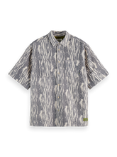 SCOTCH AND SODA Relaxed-Fit Short-Sleeved Jacquard Shirt - Gravity NYC